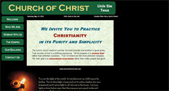 Desktop Screenshot of churchofchrist-letx.com