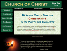 Tablet Screenshot of churchofchrist-letx.com